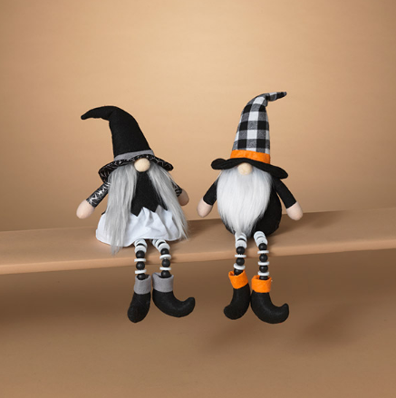 FABRIC HALLOWEEN WITCH GNOME