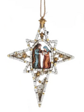 Load image into Gallery viewer, BIRCH NATIVITY ORNAMENT
