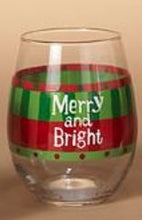 Load image into Gallery viewer, HOLIDAY STEMLESS WINE GLASS WITH SAYING
