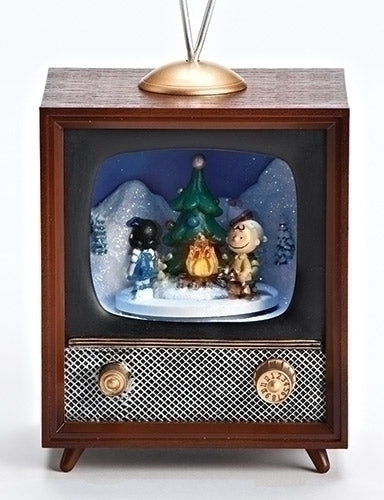 MUSICAL LED TV - SNOOPY & CAMPFIRE, ROTATING