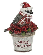 Load image into Gallery viewer, CHRISTMAS BIRD IN A BUCKET FIGURE
