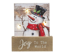 Load image into Gallery viewer, LIGHT UP SNOWMAN PLAQUES
