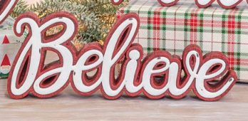 RUSTIC BELIEVE, NOEL OR PEACE SIGN