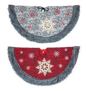 COZY SNOWFLAKE TREE SKIRT