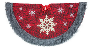 COZY SNOWFLAKE TREE SKIRT