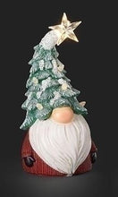 Load image into Gallery viewer, LIGHTED TREE HAT GNOME WITH STAR FIGURE
