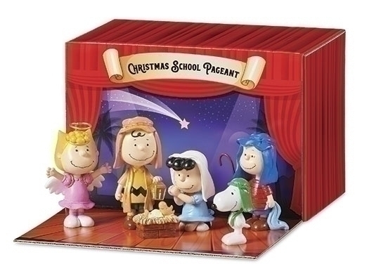 6PC SET PEANUTS PAGEANT WITH CARRY BOX