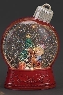 SHIMMERING LIGHTED RUDOLPH ORNAMENT SHAPED – Copper Canyon Christmas