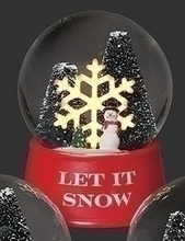 Load image into Gallery viewer, LIGHTED CHRISTMAS DOME  -  SNOWFLAKE, TREE, STAR
