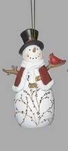 Load image into Gallery viewer, BERRY SNOWMAN ORNAMENT
