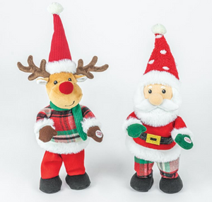 SINGING DANCING SANTA AND REINDEER