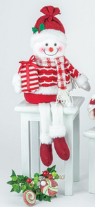 CHERRY SANTA OR SNOWMAN DANGLE LEG