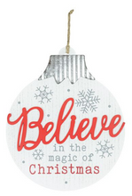 Load image into Gallery viewer, BELIEVE OR MERRY WOODEN ORNAMENT HANGER
