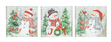 Load image into Gallery viewer, JOY SNOWMAN CARDINAL LIGHT UP
