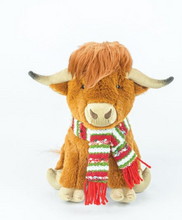 Load image into Gallery viewer, HIGHLAND COW SCARF SITTER
