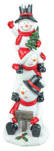 MERRY SANTA & SNOWMAN OR REINDEER STACKER