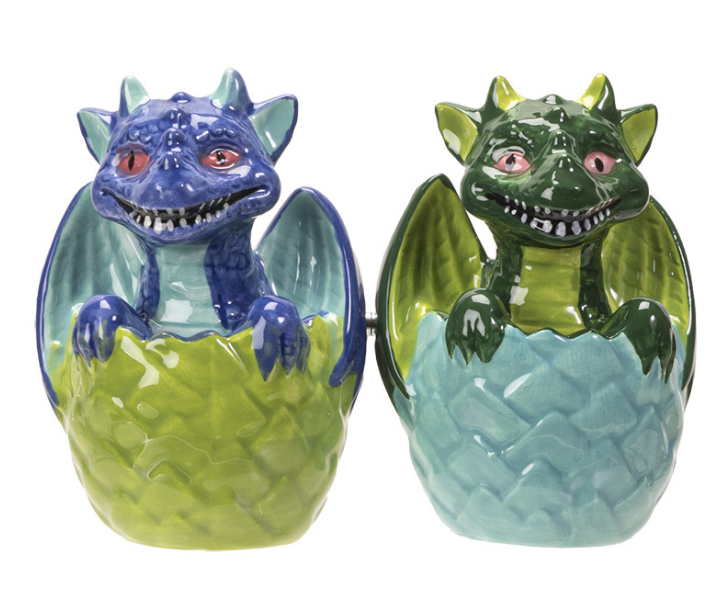 DRAGON HATCHLINGS SALT & PEPPER SHAKER SET