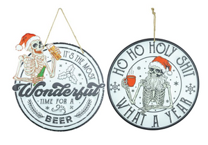 TIME FOR A BEER  OR WHAT A YEAR SIGN