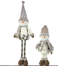 Load image into Gallery viewer, COCOA CREAM SNOWMAN STRETCH LEG
