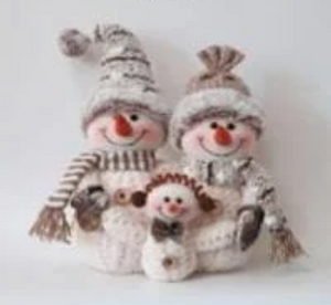 COCOA CREAM SNOWMAN FAMILY
