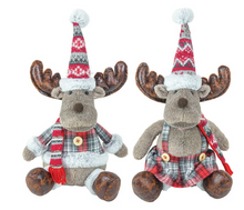 Load image into Gallery viewer, JOLLY PLAID MOOSE SITTER
