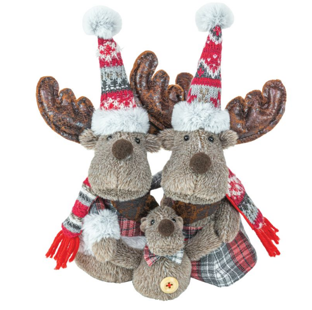 JOLLY PLAID MOOSE FAMILY