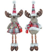 Load image into Gallery viewer, JOLLY PLAID MOOSE BUTTON LEG
