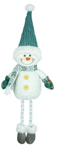 EVERGREEN SANTA OR SNOWMAN BUTTON LEG
