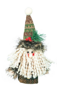 FRONTIER SANTA OR SNOWMAN ORNAMENT