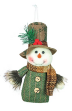Load image into Gallery viewer, FRONTIER SANTA OR SNOWMAN ORNAMENT
