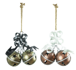 VINTAGE METALLIC BELLS HANGER