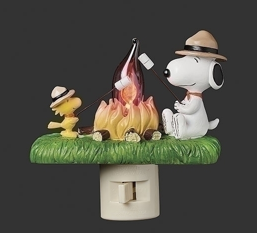 SNOOPY & WOODSTOCK CAMPFIRE NIGHTLIGHT