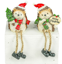 Load image into Gallery viewer, ANOINTED XMAS HEDGEHOG DANGLE LEG
