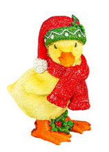 Load image into Gallery viewer, HOLLY JOLLY KNIT SCARF DUCKLINGS
