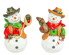 Load image into Gallery viewer, COWBOY SNOWMAN STANDER
