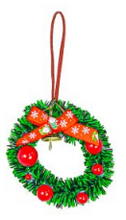 Load image into Gallery viewer, MERRY CHRISTMAS WREATH ORNAMENT
