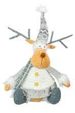 Load image into Gallery viewer, FROSTED FOREST REINDEER SITTER
