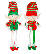 Load image into Gallery viewer, JINGLE &amp; JOY ELF DANGLE LEG SITTER
