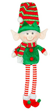 Load image into Gallery viewer, JINGLE &amp; JOY ELF DANGLE LEG SITTER
