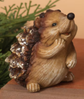 Load image into Gallery viewer, HEDGEHOG WITH GLITTER FIGURINE - SMALL
