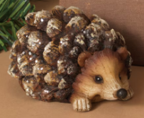 Load image into Gallery viewer, HEDGEHOG WITH GLITTER FIGURINE - SMALL
