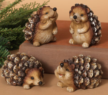 Load image into Gallery viewer, HEDGEHOG WITH GLITTER FIGURINE - SMALL
