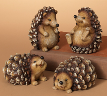 Load image into Gallery viewer, HEDGEHOG WITH GLITTER FIGURINE - MEDIUM
