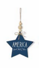 Load image into Gallery viewer, WOOD AMERICANA STAR ORNAMENT
