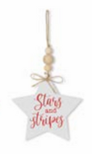 Load image into Gallery viewer, WOOD AMERICANA STAR ORNAMENT
