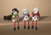 Load image into Gallery viewer, HOLIDAY SNOWMAN SHELFSITTER
