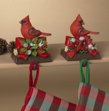 Load image into Gallery viewer, HOLIDAY CARDINAL STOCKING HOLDER
