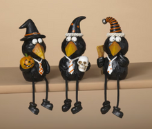 Load image into Gallery viewer, HALLOWEEN CROW SHELF SITTER
