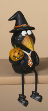 Load image into Gallery viewer, HALLOWEEN CROW SHELF SITTER

