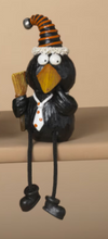 Load image into Gallery viewer, HALLOWEEN CROW SHELF SITTER

